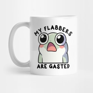 Cute funny flabbergasted frog meme Mug